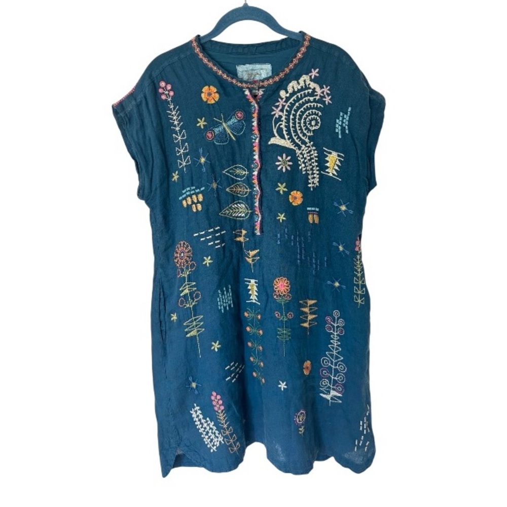 Johnny Was Embroidered Tunic Dress - Picture 2 of 4